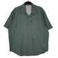 Mens Green Eddie Bauer Walking Hiking Short Sleeve Shirt