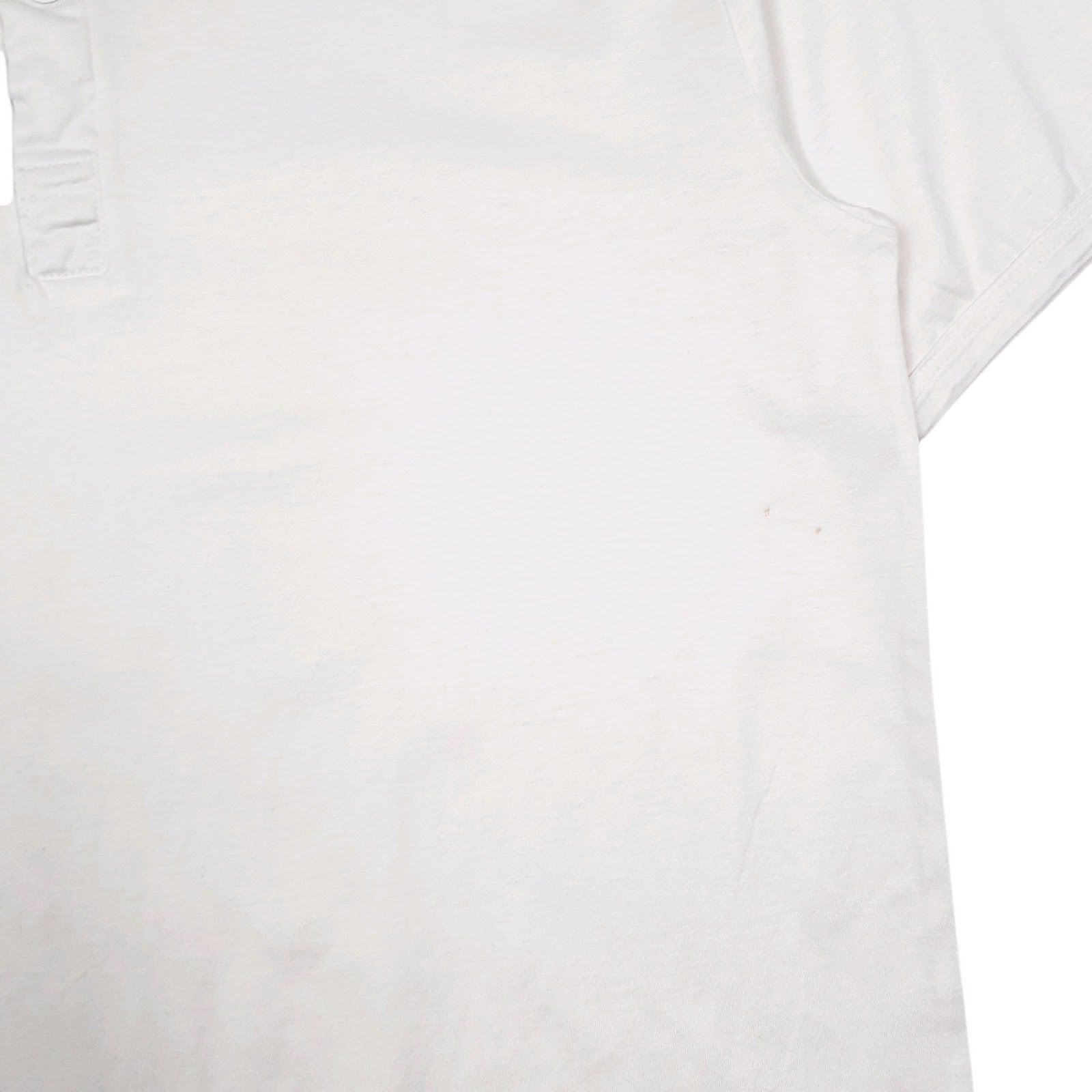 Mens White Fila Henley  T Shirt