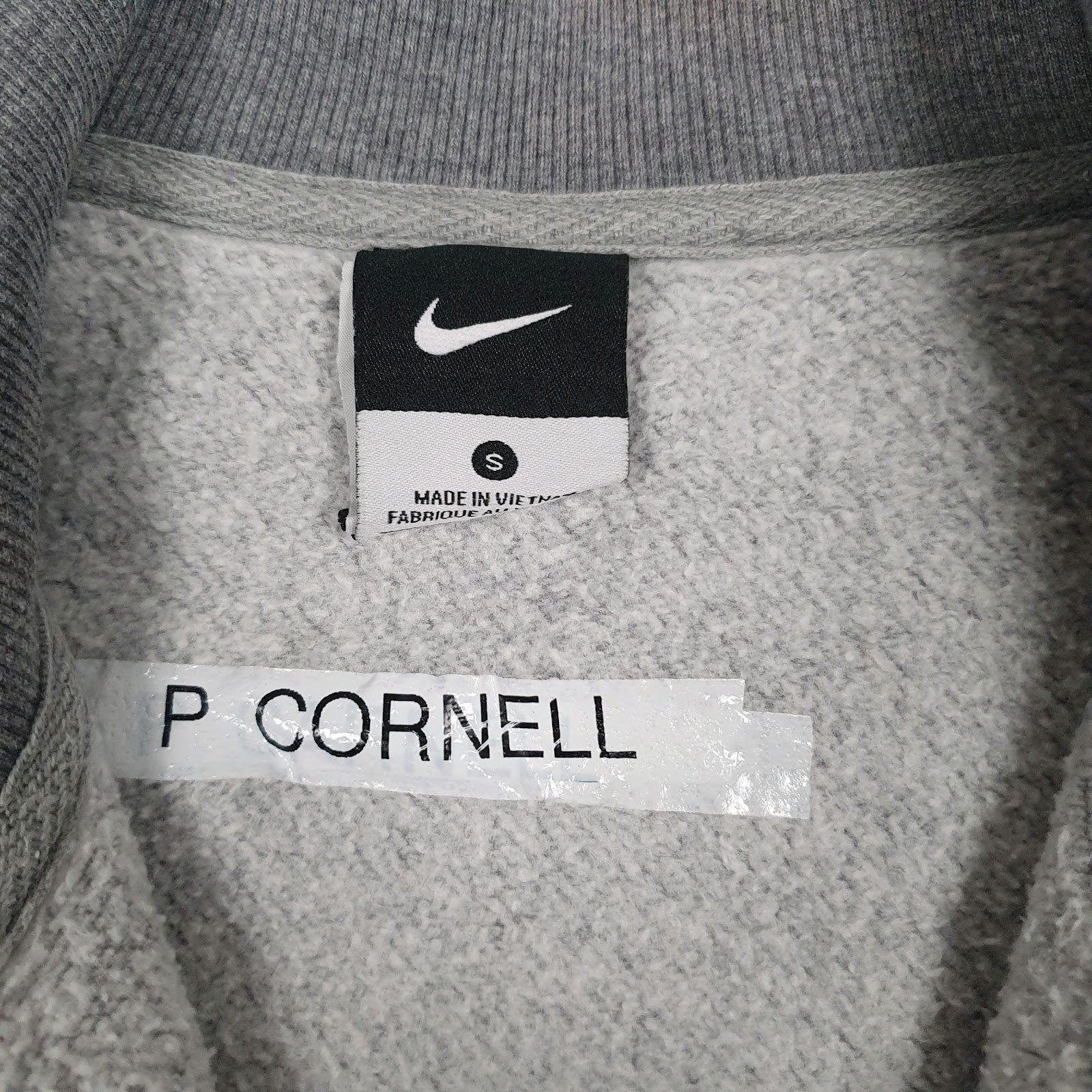 Mens Grey Nike  Quarter Zip Jumper