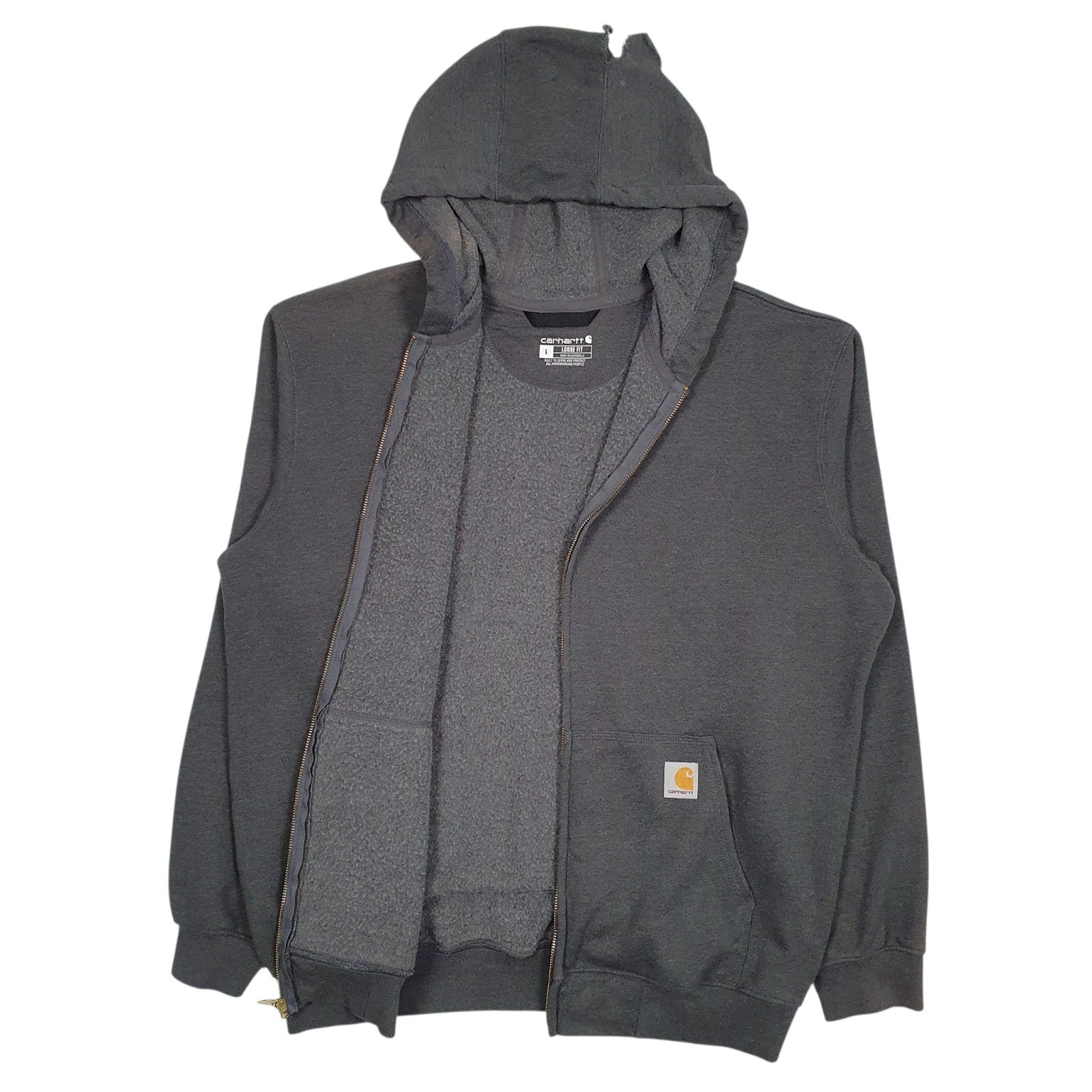 Mens Grey Carhartt  Full Zip Jumper