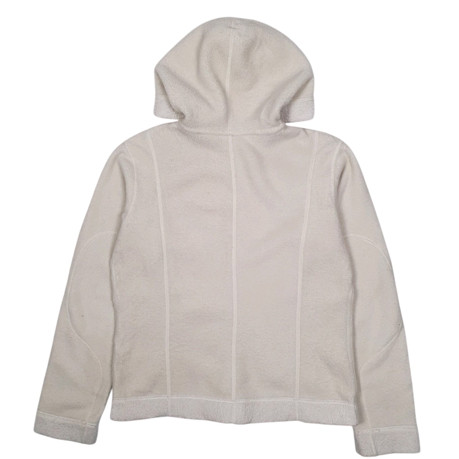 Womens White Patagonia Synchilla Arctic Hoodie Full Zip Jumper