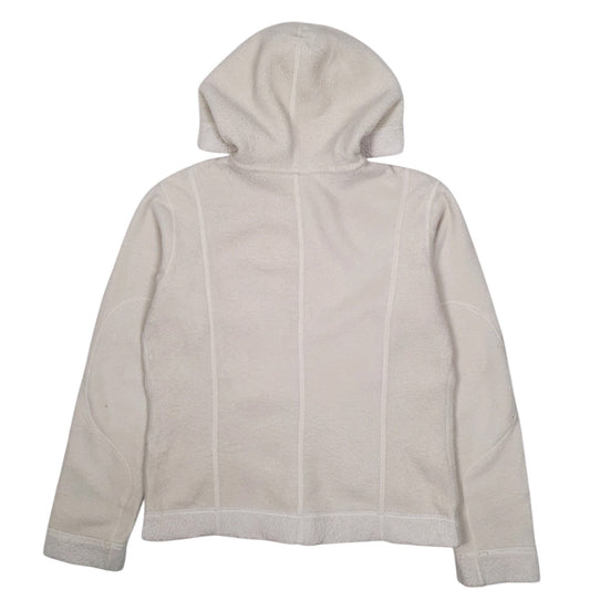 Womens White Patagonia Synchilla Arctic Hoodie Full Zip Jumper