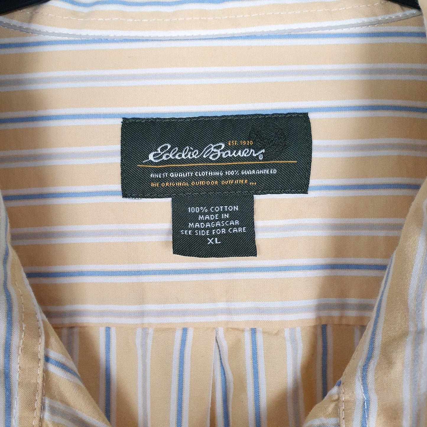 Mens Yellow Eddie Bauer   Shirt