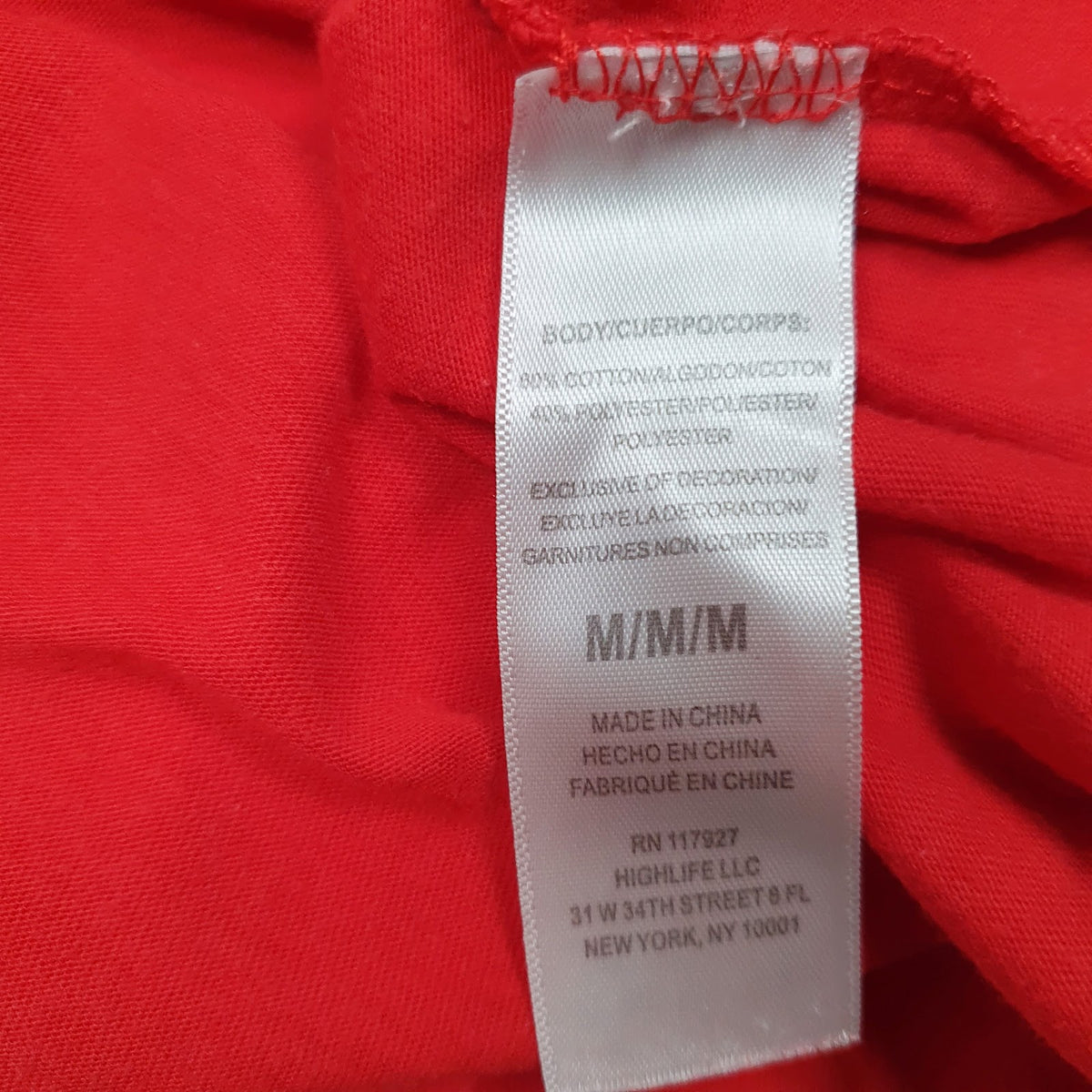 Mens Red Reebok   T Shirt