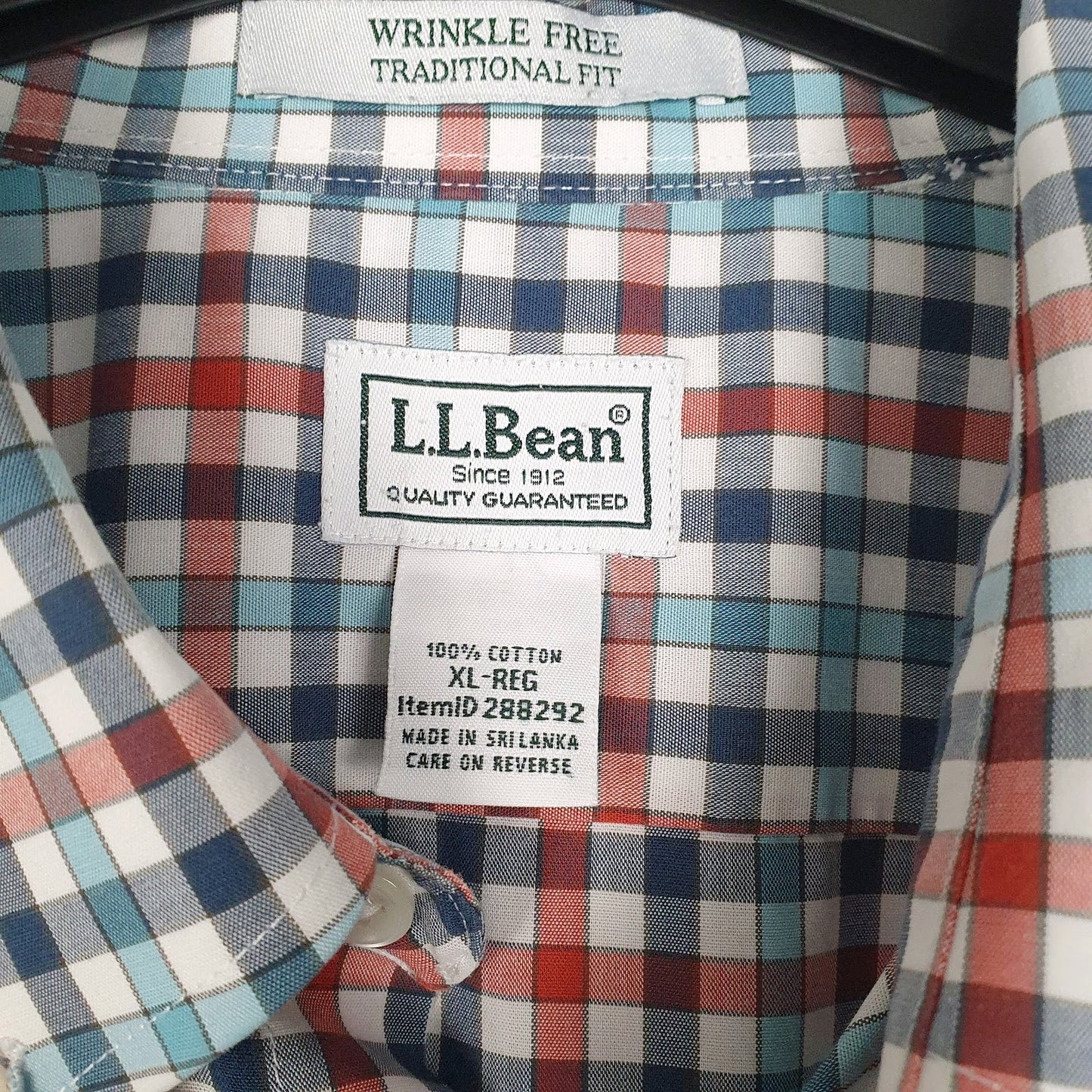 Mens Blue L.L.Bean   Shirt