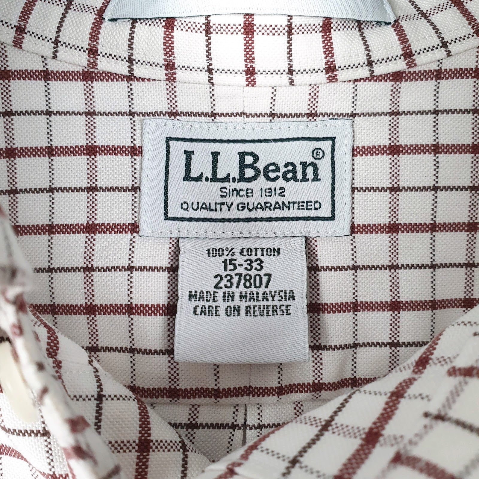 Mens White L.L.Bean   Shirt