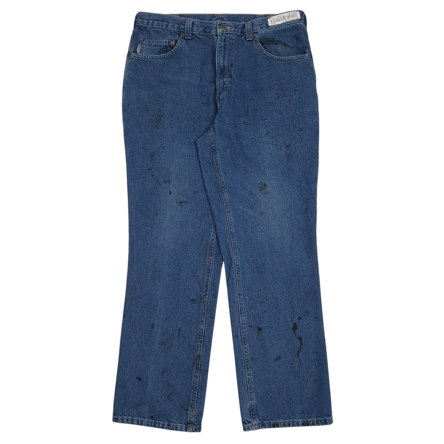 Mens Blue Carhartt Workwear Casual JeansW34 L30