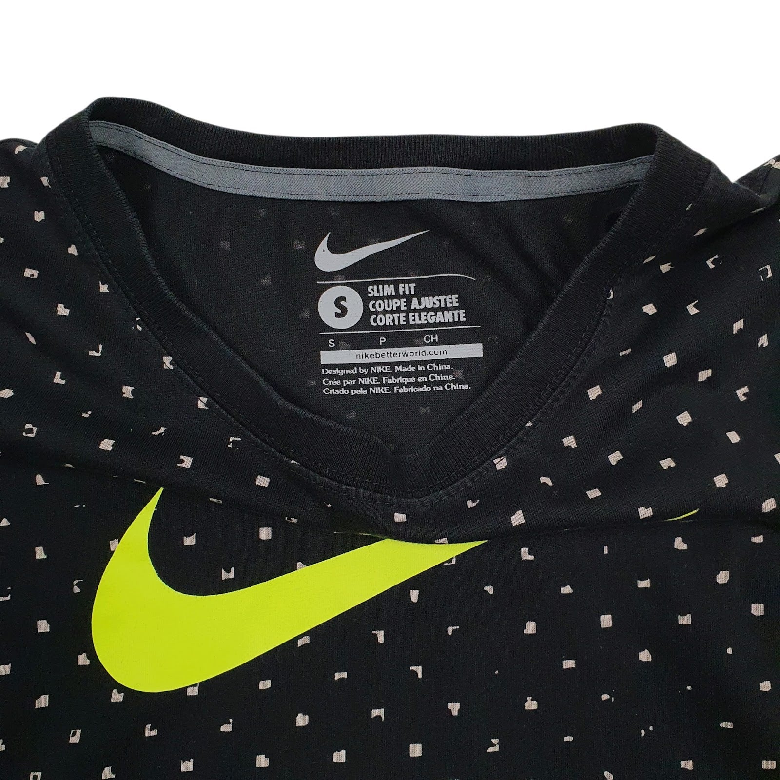 Womens Black Nike Slim Fit  T Shirt