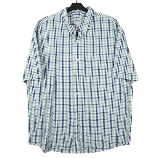Mens Green L.L.Bean  Short Sleeve Shirt