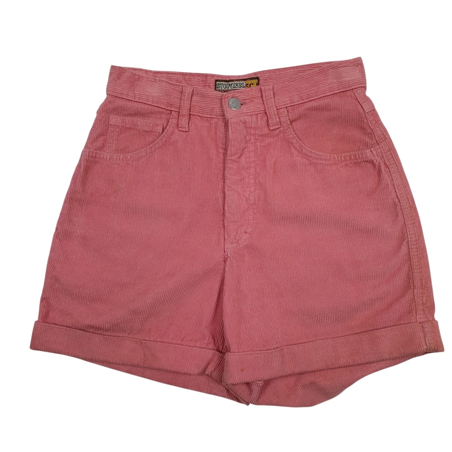 Womens Pink Stefanel Contemporary Corduroy Chino Shorts
