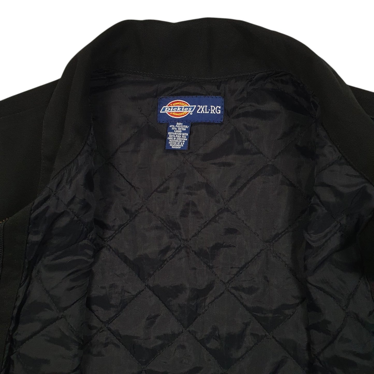 Mens Black Dickies Eisenhower Harrington Full Zip Coat