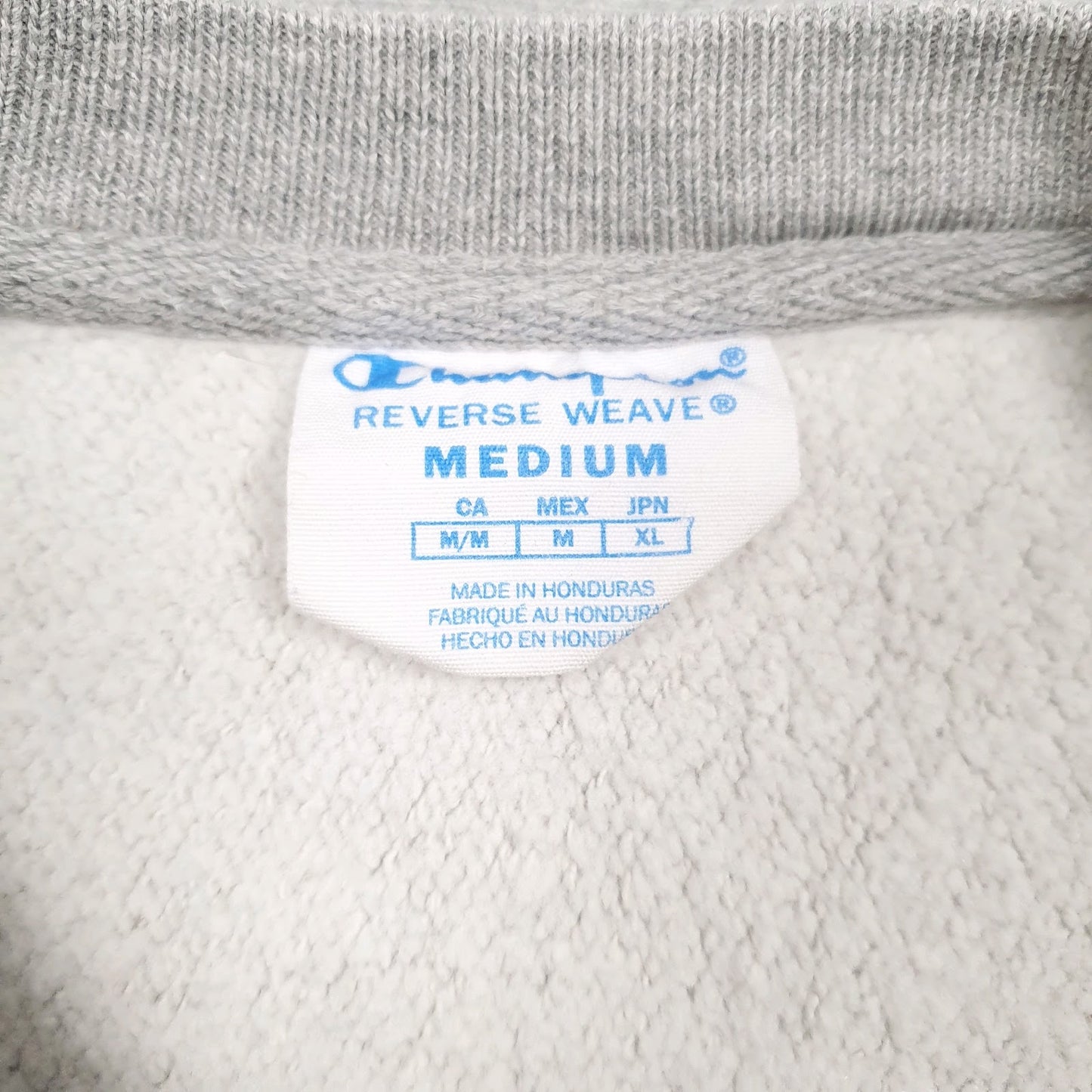 Mens Grey Champion Reverse Weave Crewneck Jumper