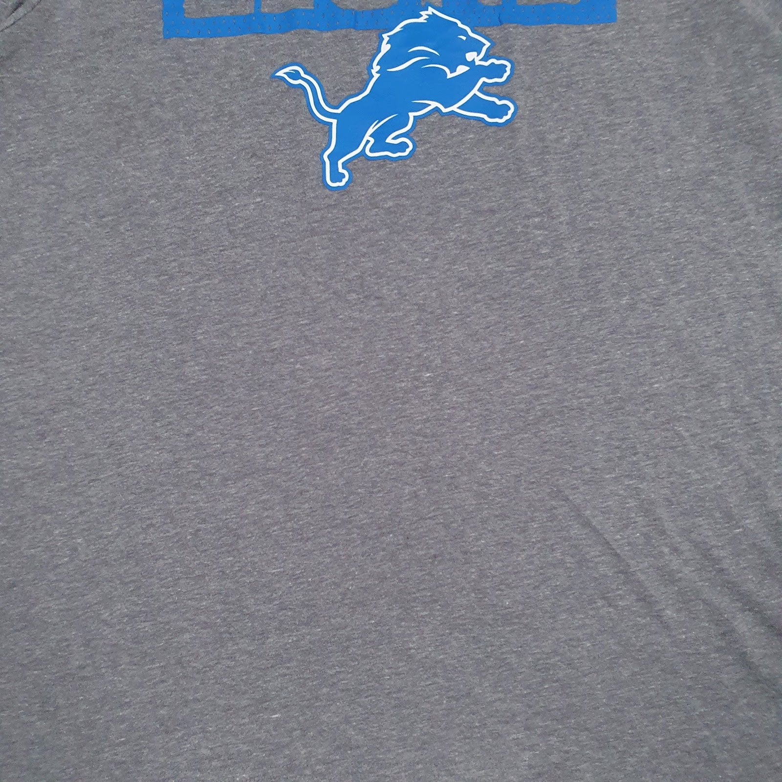 Mens Grey NFL Detroit Lions  T Shirt