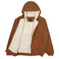Mens Brown Lee Sherpa Lined  Coat