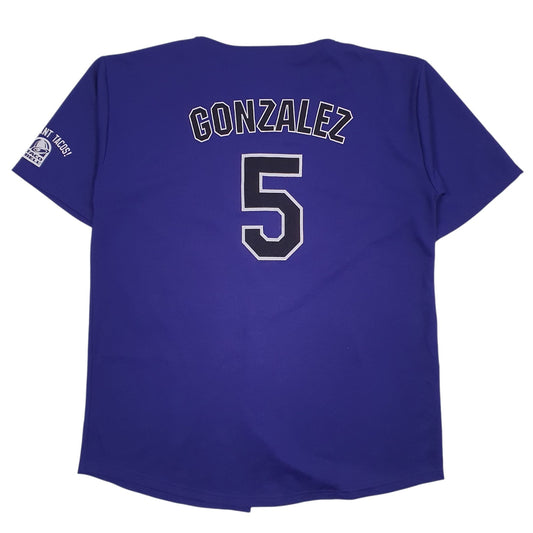 Mens Purple Unbranded Colorado Jersey  T Shirt