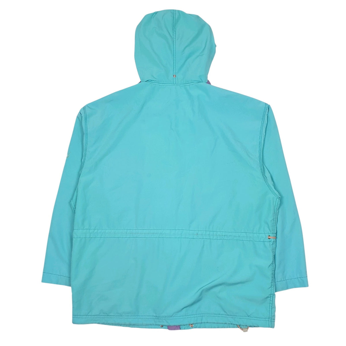 Womens Blue LA Font Vintage 90s Made In Italy Windbreaker  Coat