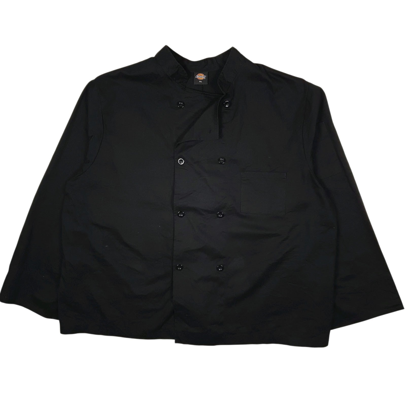Mens Black Dickies Chefs Crewneck Coat