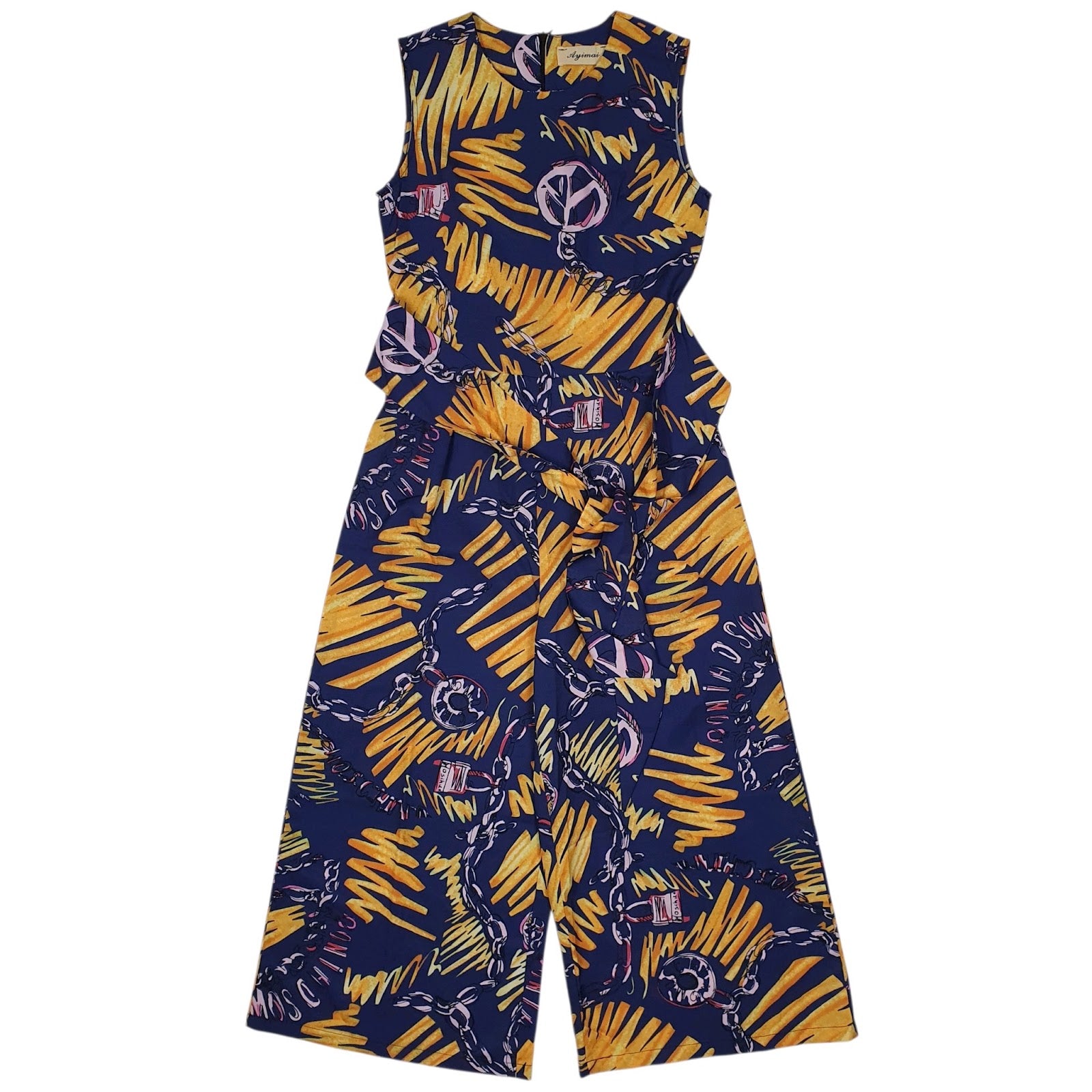 Womens Navy Ayimai  Sleeveless Dress