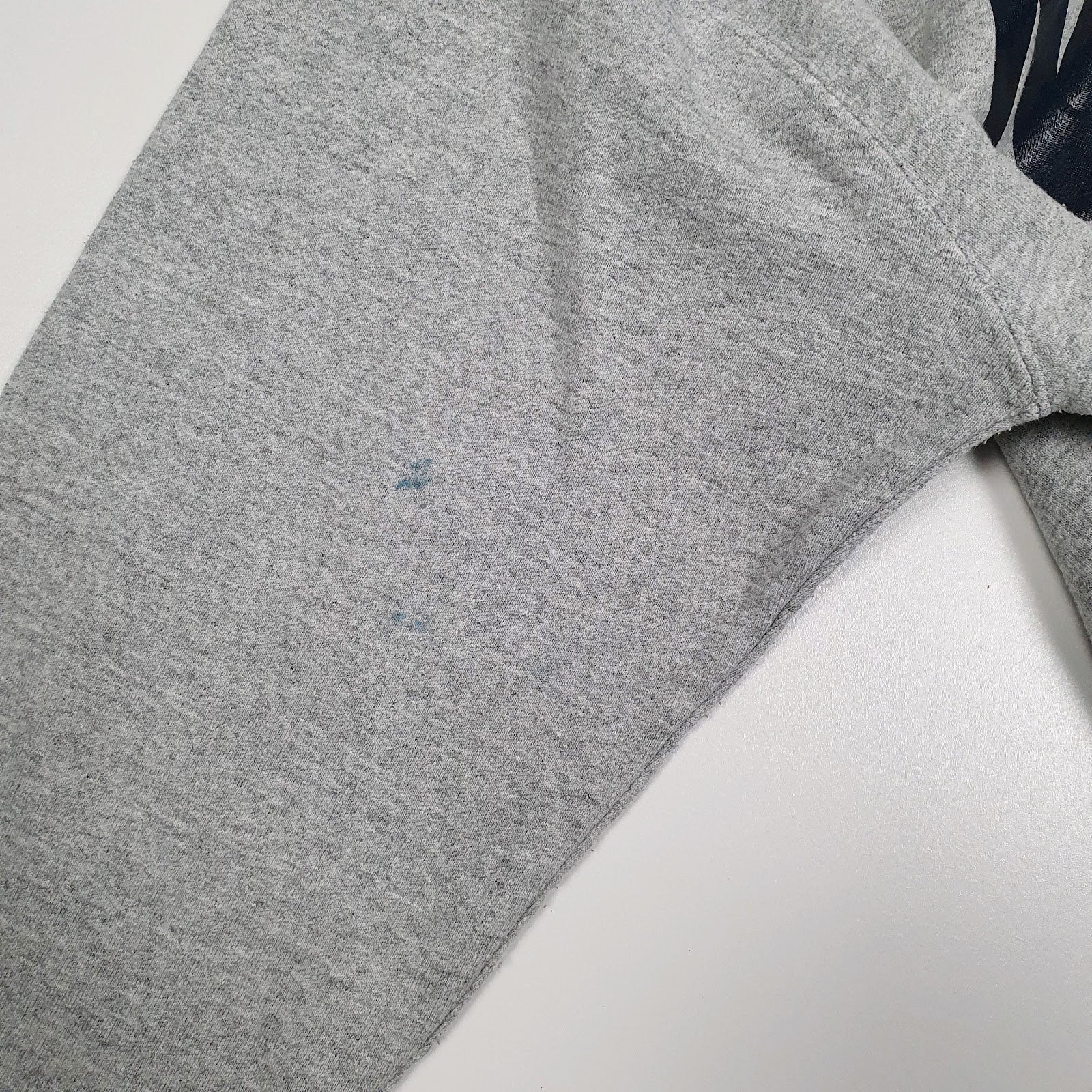 Mens Grey Champion Navy Hoodie Jumper