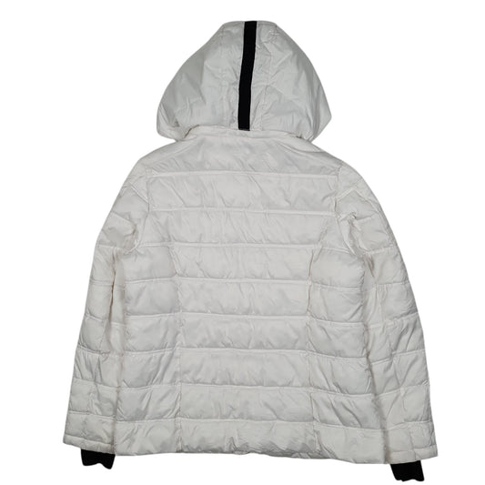 Womens White Nautica Padded Full Zip Coat