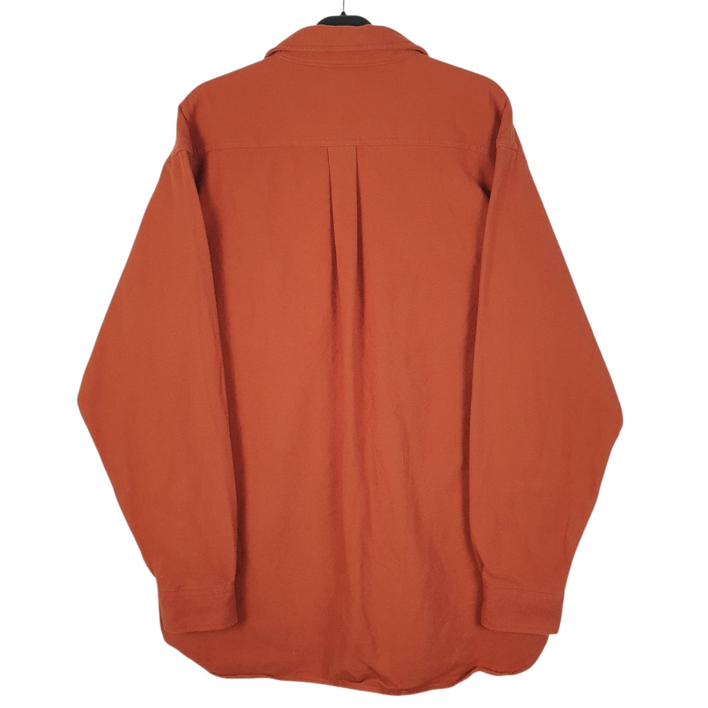 Mens Orange L.L.Bean Chamois  Shirt
