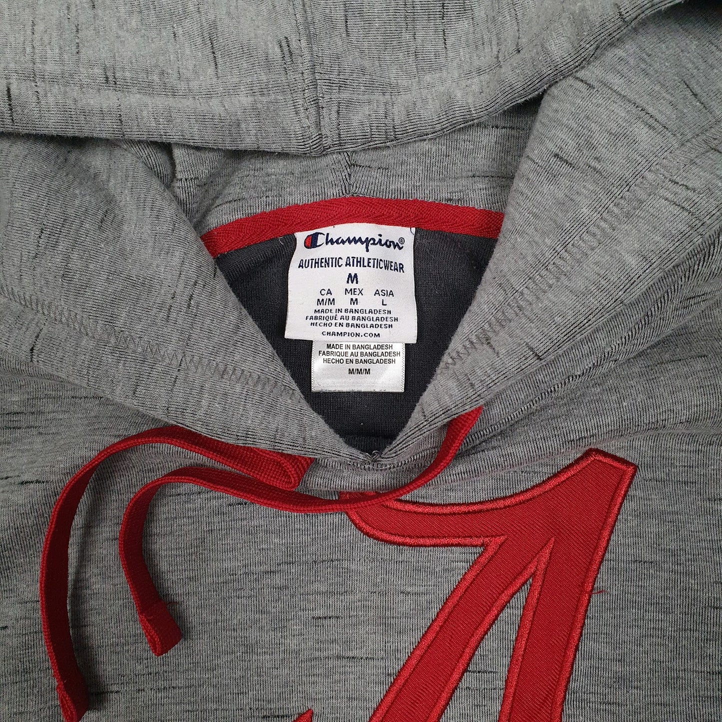Mens Grey Champion Alabama Crimson Tide Hoodie Jumper