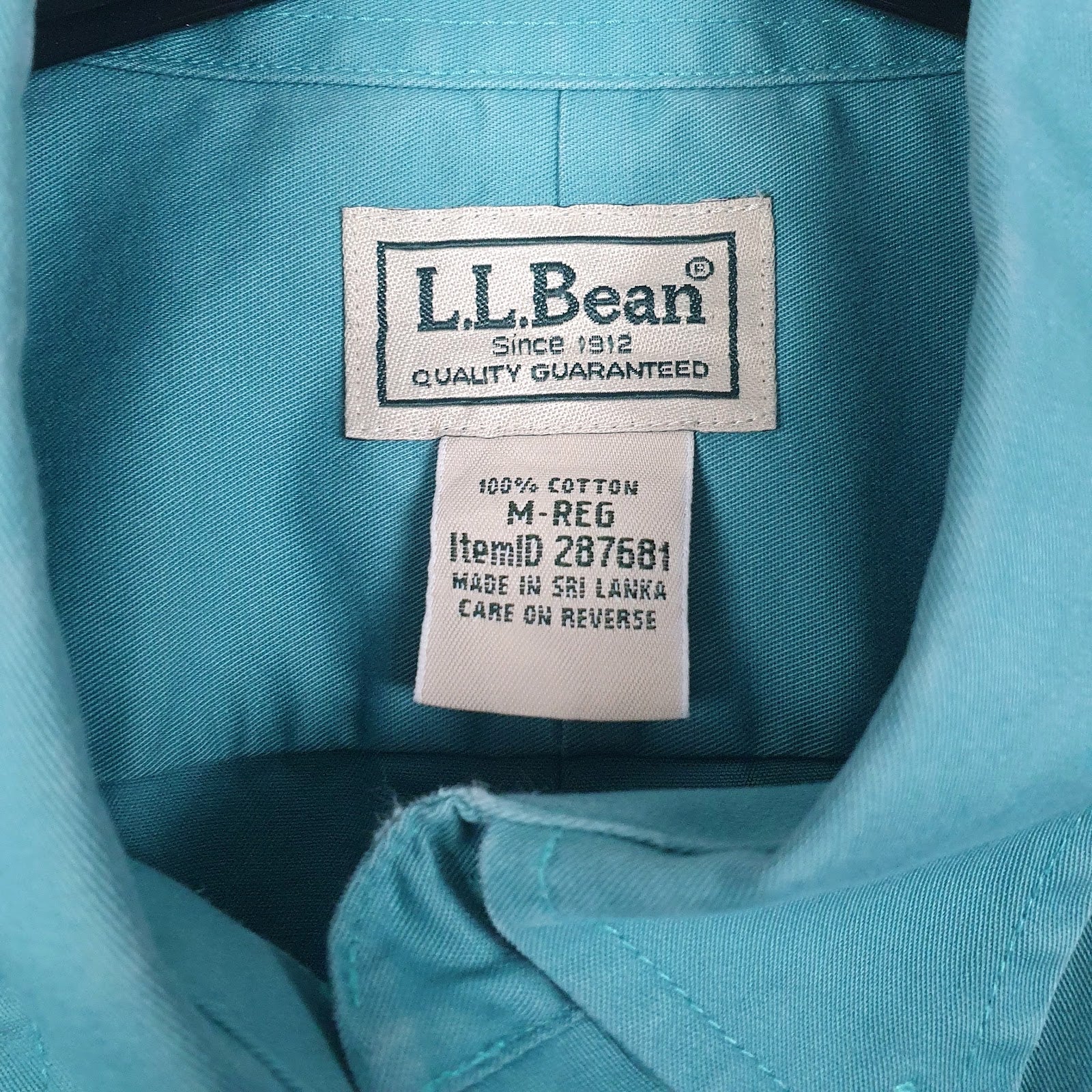 Mens Blue L.L.Bean   Shirt