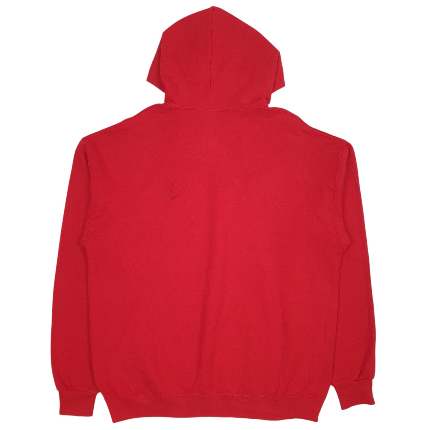 Mens Red Fila Spellout Hoodie Jumper