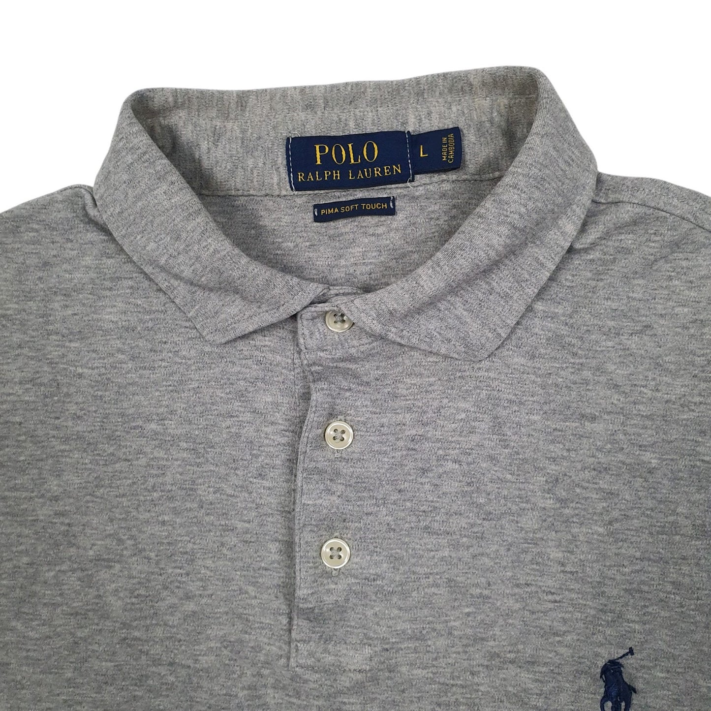 Mens Grey Polo Ralph Lauren   Polo Shirt