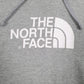 Mens Grey The North Face Spellout Hoodie Jumper