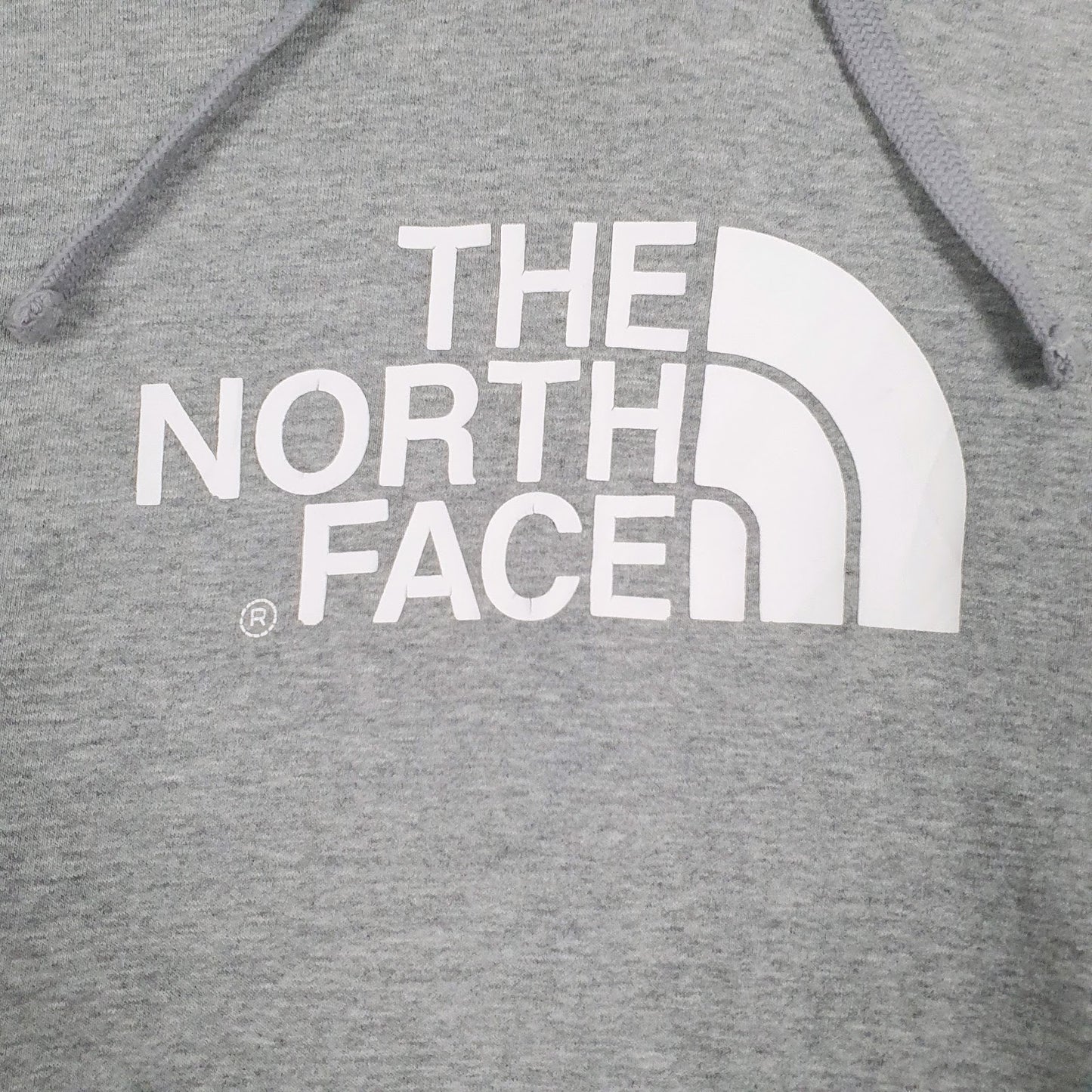 Mens Grey The North Face Spellout Hoodie Jumper
