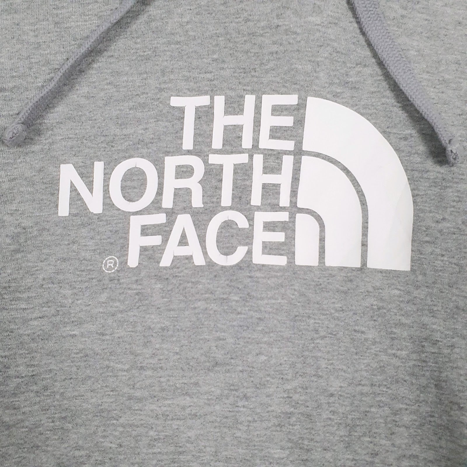 Mens Grey The North Face Spellout Hoodie Jumper