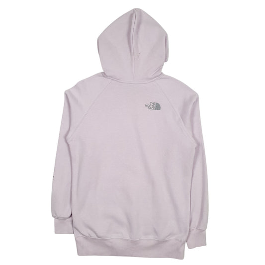 Womens Pink The North Face Spellout Hoodie Jumper