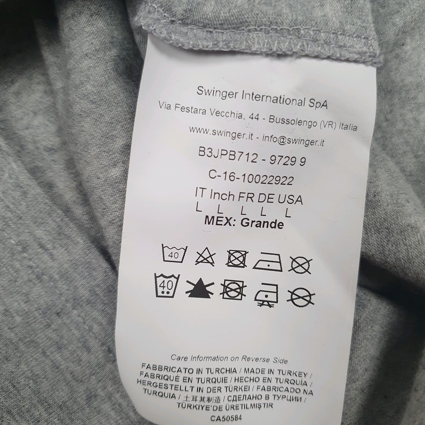 Mens Grey Cavalli   T Shirt