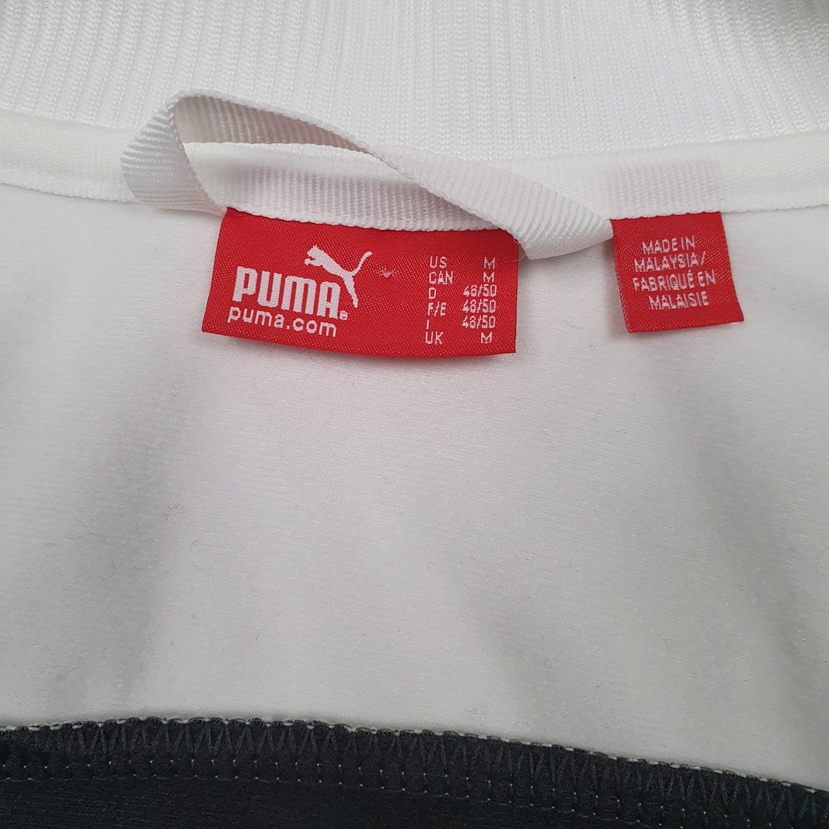 Womens White Puma Active Wear Full Zip Jumper