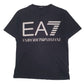 Mens Black Emporio Armani Spellout Short Sleeve T Shirt