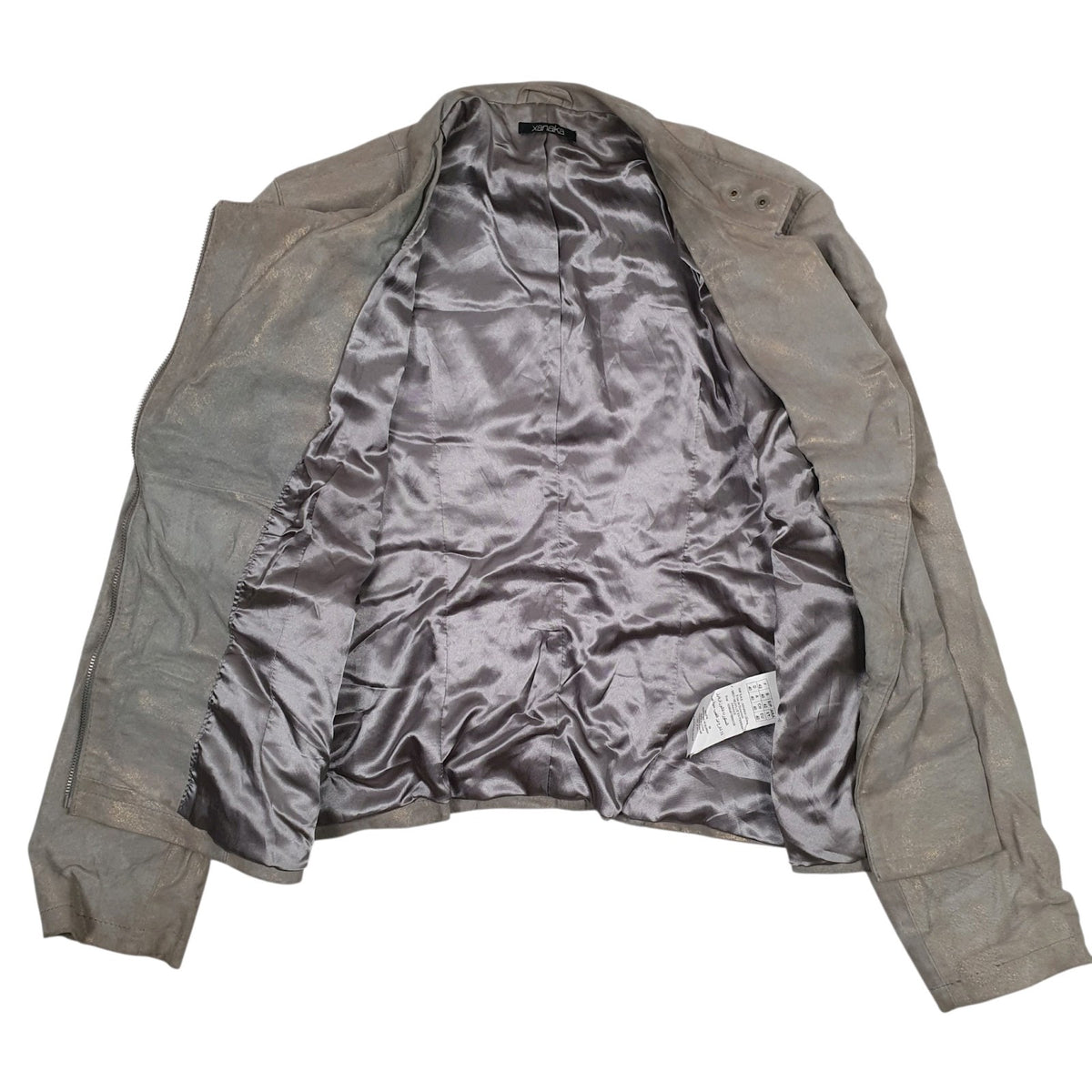 Womens Grey Xanaca Flight Bomber  Coat