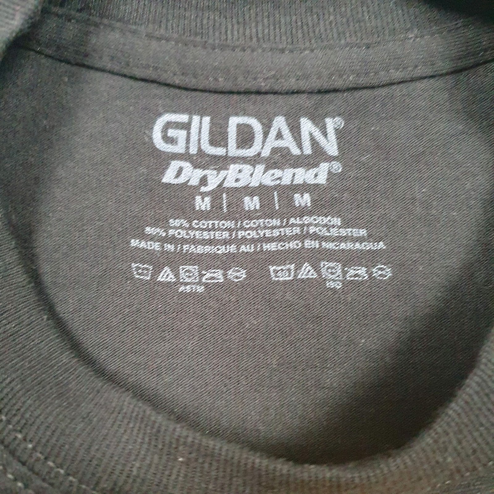 Mens Black Gildan   T Shirt