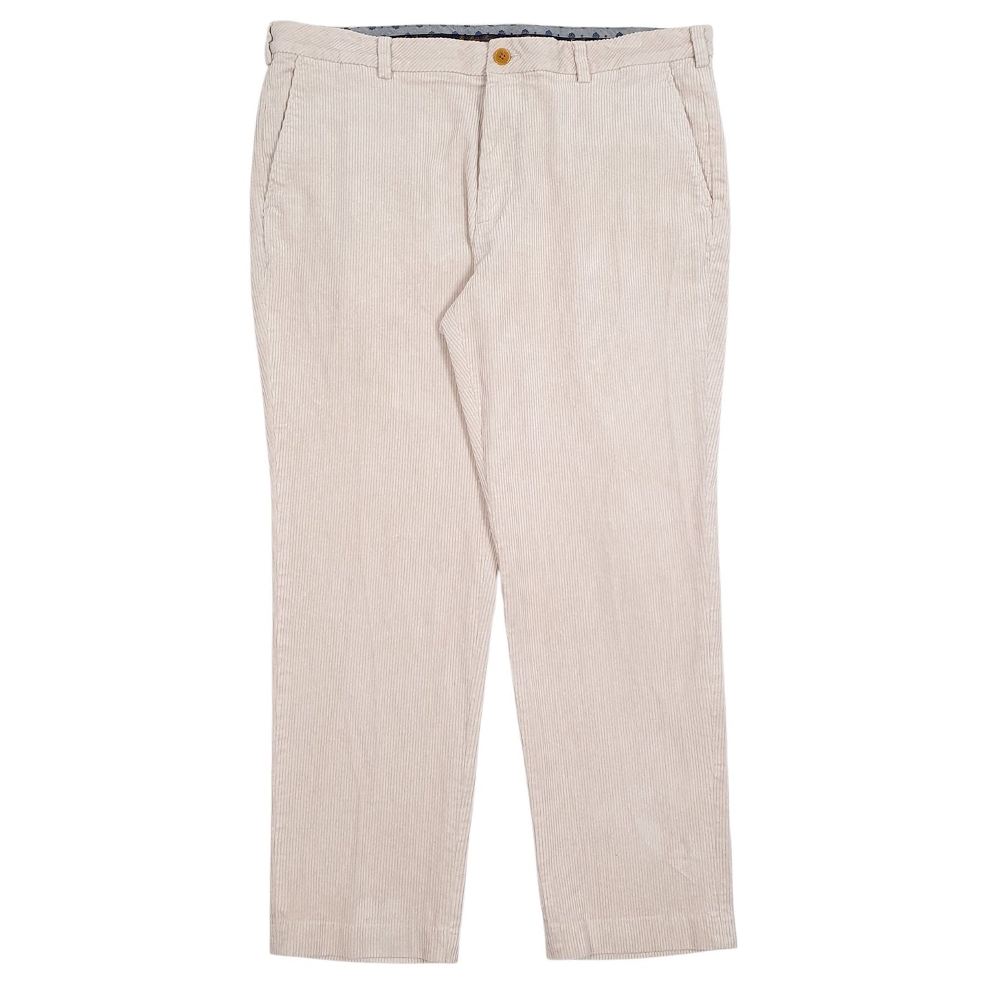 Mens Brown Brooks Brothers Clark Corduroy Trousers
