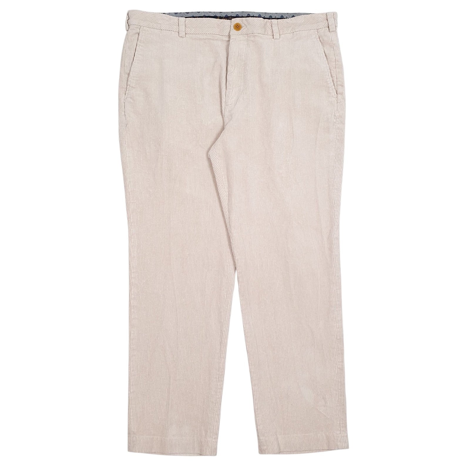 Mens Brown Brooks Brothers Clark Corduroy Trousers