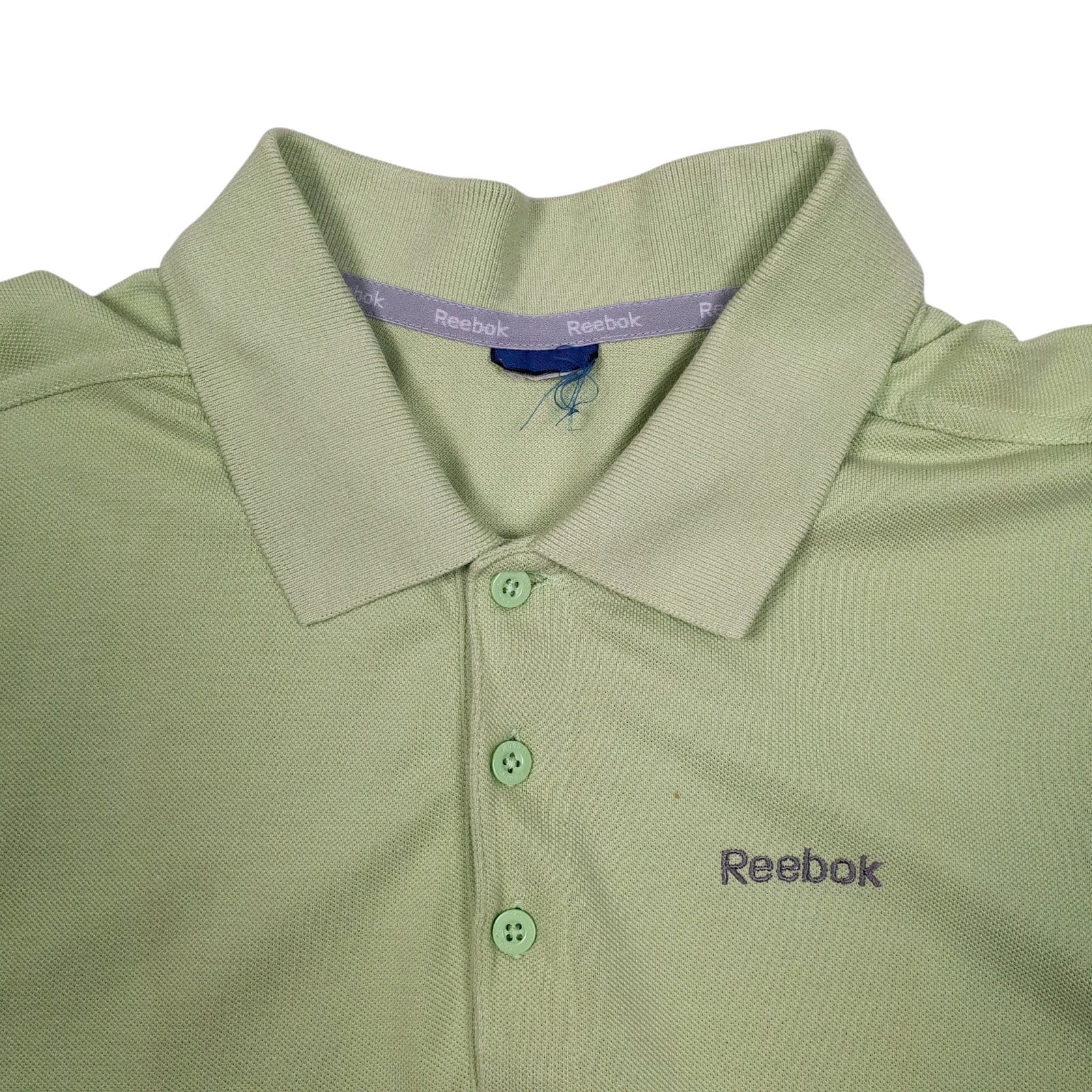 Mens Green Reebok   Polo Shirt