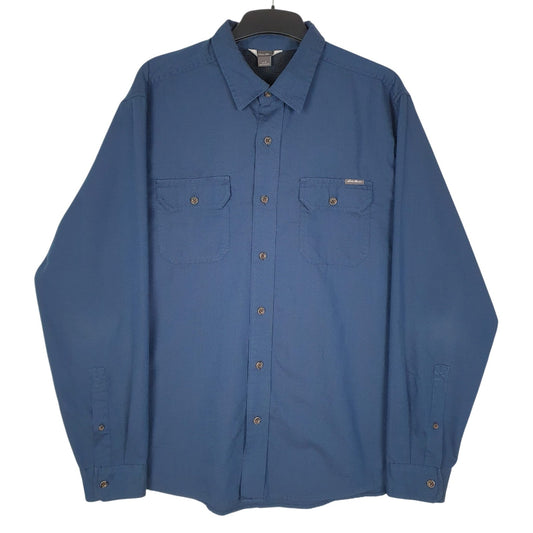 Mens Blue Eddie Bauer  Long Sleeve Shirt