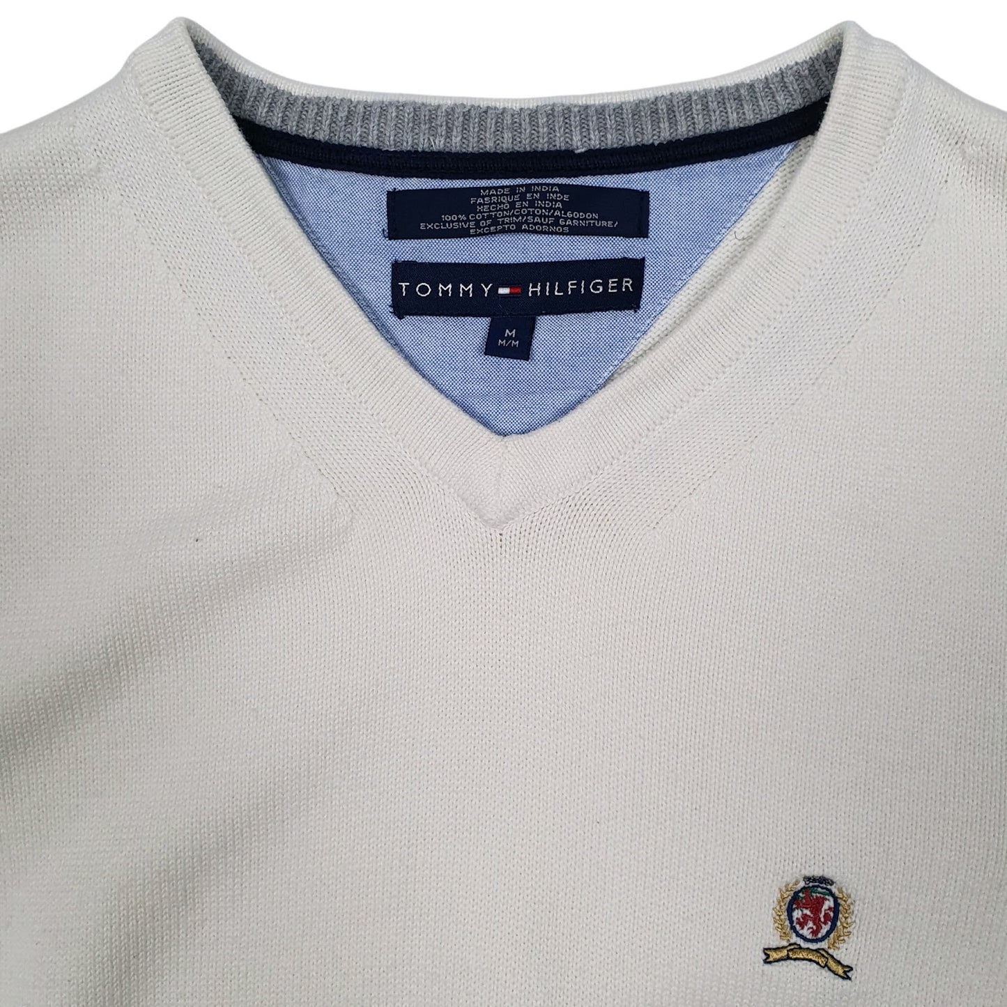 Mens Cream Tommy Hilfiger  Vest Jumper