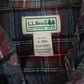 Mens Grey L.L.Bean Flannel  Shirt