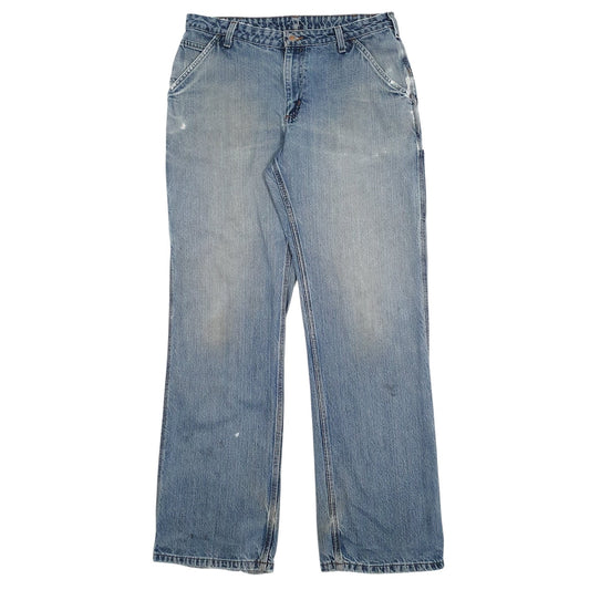 Womens Blue Carhartt  Carpenter JeansW33 L32