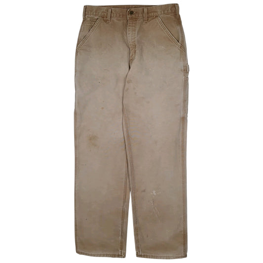 Mens Beige Carhartt  Carpenter Trousers