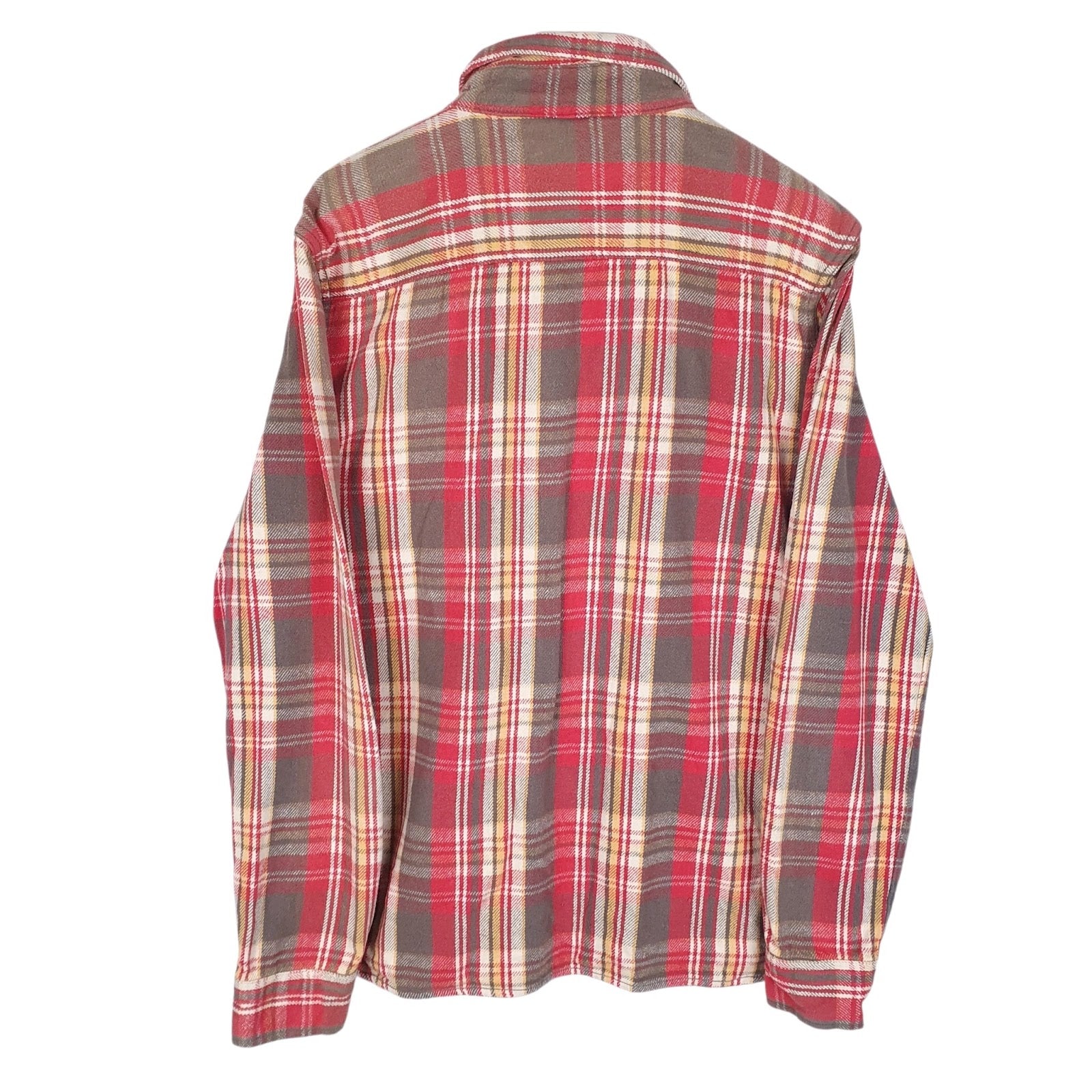Mens Red B-S Vintage Flannel  Shirt