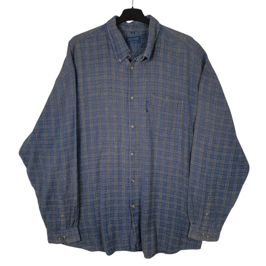 Mens Blue Southern Vintage Long Sleeve Shirt
