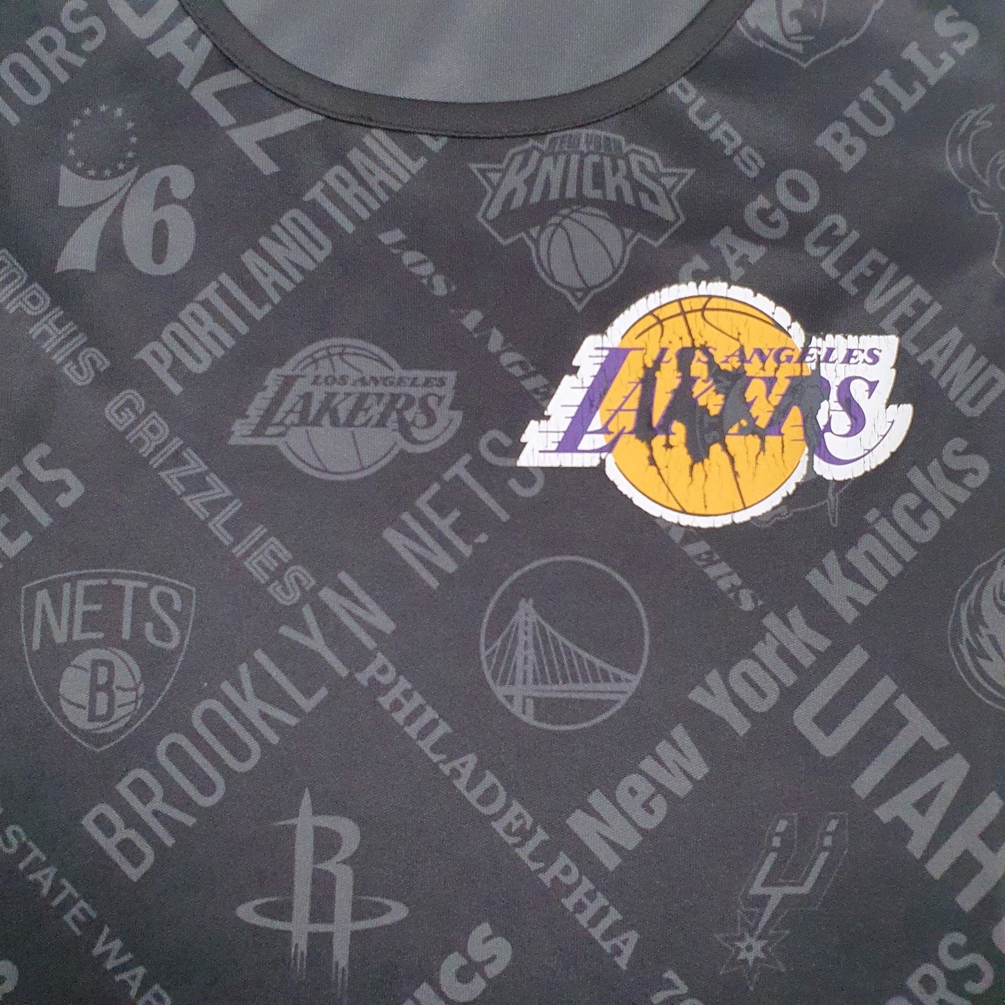 Mens Black New Era Los Angeles Lakers  T Shirt