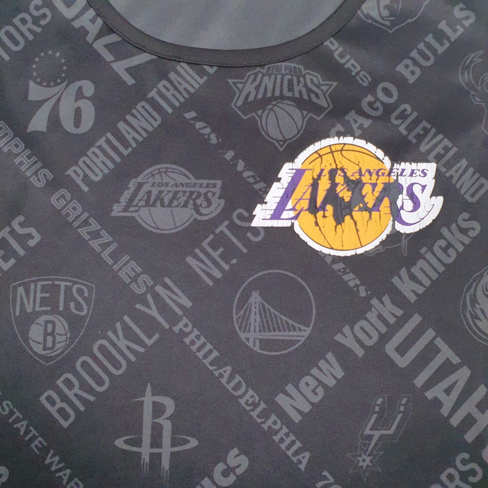 Mens Black New Era Los Angeles Lakers  T Shirt